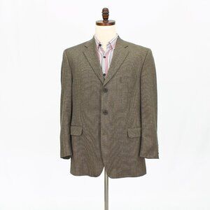 Jack Victor 44R Brown HB 3-Button Sport Coat Blazer Jacket P610